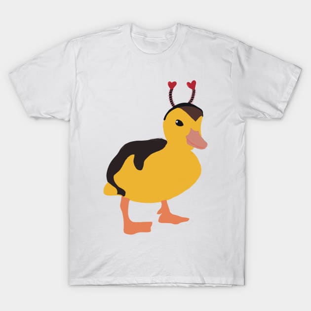 Heart duck T-Shirt by gremoline